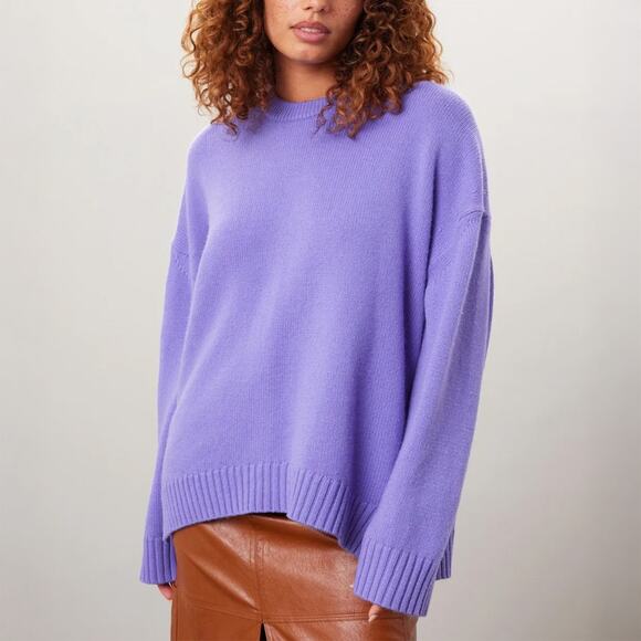 A.L.C. Sweaters - A.L.C. Ayden Wool Cashmere Sweater in Bright Lilac Size M